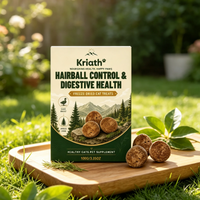 Kriath Freeze Dried Cat Treats Hairball Control Digestive Health Nutritional Balance Gentle Natural Ingredients Cat Supplement Outdoor Kinetics