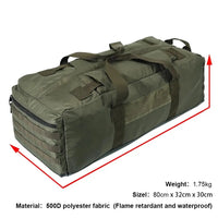 Tactical Duffel Bag with Backpack Straps Heavy Duty Duffel Bag 80L Large Tactical Gear Bag for Men Women Traveling Hunting Gear OtdoorEdge Supply