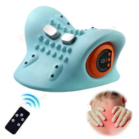 Heated Neck Traction Cervical Traction Device Pillow Electric Shoulder Massage Neck Massager Stretcher with Heat Outdoor Kinetics