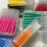 30pcsInterdental Brushes Dental Brush Between Teeth For Dental Orthodontic Clean Between Teeth Cleaning Tools Soft Micro Brushes Outdoor Kinetics