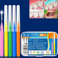 30pcs/lot terdental Brush Denta Floss Interdental Cleaners  Dental Teeth Brush Toothpick Oral Care Tool Outdoor Kinetics