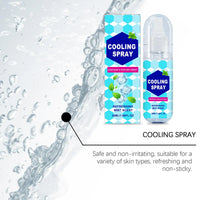 Cooling Spray for Body 50ml Summer Face Refreshing Mist Mint Scent Instant Cooling Spray for Adults Outdoor Activities Workout Outdoor Kinetics