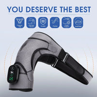 Electric Heating Shoulder Massage Belt Back Shoulder Brace Shoulder Support Adjustable Led Hot Compress Heating Shoulder Shawl Outdoor Kinetics