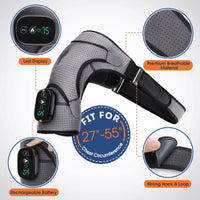 Electric Heating Shoulder Massage Belt Back Shoulder Brace Shoulder Support Adjustable Led Hot Compress Heating Shoulder Shawl Outdoor Kinetics