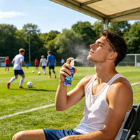 Cooling Body Spray 100ml Summer Refreshing Non Greasy Hot Weather Heat Relief Freezing Spray for Outdoor Beach Park Picnic Outdoor Kinetics