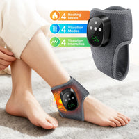 Electric Foot Massager Heated Vibration Cordless Ankle Wrap Portable Leg Care Relaxation Pad For Home Office Women Seniors Outdoor Kinetics
