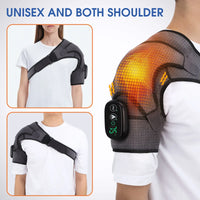 Electric Heating Shoulder Massage Belt Back Shoulder Brace Shoulder Support Adjustable Led Hot Compress Heating Shoulder Shawl Outdoor Kinetics