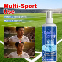 Cooling Body Spray 100ml Summer Refreshing Non Greasy Hot Weather Heat Relief Freezing Spray for Outdoor Beach Park Picnic Outdoor Kinetics