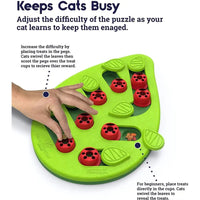 Cat Puzzle Treat Toy Made of High Quality Non Toxic Plastic with Playful and Interactive Style Adjustable Difficulty Mental Outdoor Kinetics