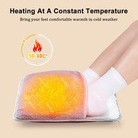 Foot Warmer USB Foot Heater Electric Foot Heating Pad Fast Heating Soft Plush Electric Foot Warmer for Home Heated Feet Warmer Outdoor Kinetics