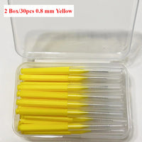 30pcsInterdental Brushes Dental Brush Between Teeth For Dental Orthodontic Clean Between Teeth Cleaning Tools Soft Micro Brushes Outdoor Kinetics