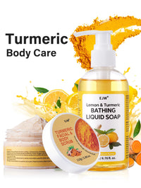 Turmeric Brightening Body Wash | Gentle Shower Gel for Uneven Skin |  Deep Cleansing, Hydrating Formula | Body Scrub Outdoor Kinetics