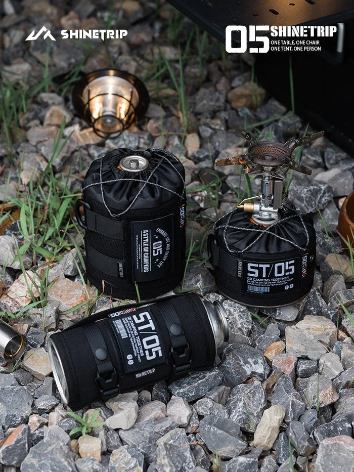 Blackened Gas Cylinder Protective Cover Outdoor Series Anti-Collision Camping Decoration Storage for Camping Gear OtdoorEdge Supply