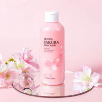 LAIKOU Sakura Shower Gel Long Moisturizing Smooth Long Lasting Fragrance Gentle Foam Body Cleansing Bath Product 200ml Outdoor Kinetics