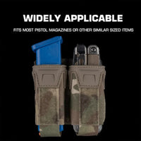 K Type 9MM Double Magazine Pouch Heavy Duty Ammo Holder for Outdoor Shooting & Hunting Gear OtdoorEdge Supply