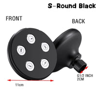 High Pressure Rainshower Head Magic Water Flow Rainfall Shower Head Mini Top Spray Water- Saving Shower Bathroom Accessories Outdoor Kinetics