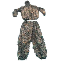 Tactical Outdoor Universal Polyester 3D Leaf Ghillie Suit Camouflage Uniform Forest Sniper Hunting Gear Hunting Scout OtdoorEdge Supply