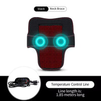 Electric Heated Neck Brace Massager Belt with 3 Adjustable Temperature Levels for Warmth And Neck Massage Relaxation Support Outdoor Kinetics