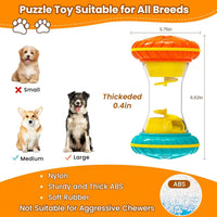 Interactive Dog Puzzle Toys for Boredom, Dogs Enrichment Toy to Keep Them Busy, Treat Dispensing Slow Feeder Outdoor Kinetics