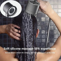 Shower Head with Filter High Pressure Shower Knobs Showers Head One-Key Stop Water Massage Shower System Bathroom Accessories Outdoor Kinetics