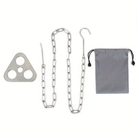 Portable Camping Gear and Equipment  Detachable Outdoor Barbecue Tripod Hanging Rack  Campfire Cooking Accessories Set OtdoorEdge Supply