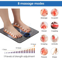 Electric Foot Massager Pad Muscle Massage Relaxation Trainer For Massage Fitness Outdoor Sport Home Family Relax Outdoor Kinetics