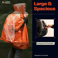 Emergency Rain Poncho Thermal Blanket Poncho Weather Proof Outdoor Survival Camping Gear Survival Gadgets OtdoorEdge Supply