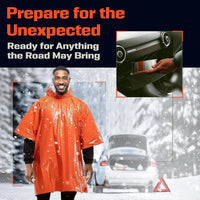 Emergency Rain Poncho Thermal Blanket Poncho Weather Proof Outdoor Survival Camping Gear Survival Gadgets OtdoorEdge Supply