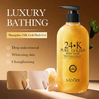 500ml24KPure Gold Body Wash Clean Long Lasting Fragrance Bath Foam Foam Bath Liquid Body Wash Shampoo Moisture Skin Clean Outdoor Kinetics