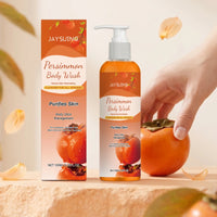 Persimmon Shower Gel Gentle Cleansing Deodorizing Exfoliating Maintain Skin Comfort Long Lasting Oil Control Fragrant Body Wash Outdoor Kinetics
