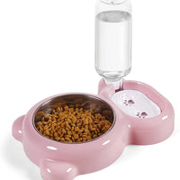 Keep Your Pet Hydrated and Well-Fed with This 2-in-1 Food and Water Bowl Set and Automatic Water Bottle! Outdoor Kinetics