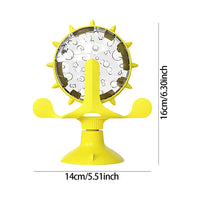 Pet Treat Dispenser Toy Spinning Windmill, Cat Self-Play Boredom Relief, Cat Entertainment Teaser Toy, 1PC Outdoor Kinetics