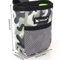 Pet Dog Puppy Training Treat Snack Bait Pet Feed Pocket Pouch Obedience Agility Pouch Food Bag Pocket Snack Reward Waist Bag Outdoor Kinetics