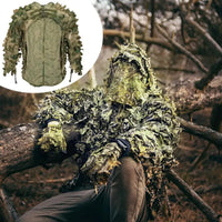 Ghillie Suit Breathable Ghillie Suit For Turkey Hunting Hunting Gear Camouflage Material Woodland Camouflage Jacket & Pants OtdoorEdge Supply