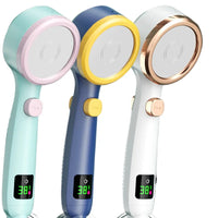 Shower Head Water Saving Rain Shower Head 4 Spray Types Shower Head with Digital Temperature Display Outdoor Kinetics