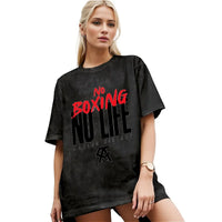 Oversized Washed T-Shirt Canelo No Boxing No Life Cotton T Shirts  Popular Tshirt for Couple Summer Aesthetic Custom Top Tees Outdoor Kinetics