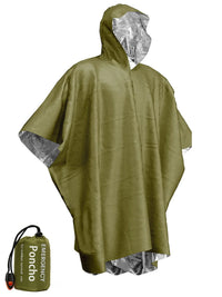 Emergency Rain Poncho Thermal Blanket Poncho Weather Proof Outdoor Survival Camping Gear Survival Gadgets OtdoorEdge Supply