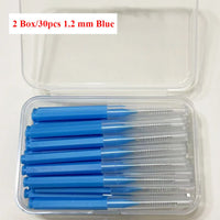 30pcsInterdental Brushes Dental Brush Between Teeth For Dental Orthodontic Clean Between Teeth Cleaning Tools Soft Micro Brushes Outdoor Kinetics