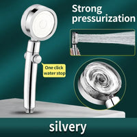 Propeller Shower Head Rainfall High Preassure Water Saving Bathroom Accessary Pressurized Nozzle Universal Adaptation Outdoor Kinetics