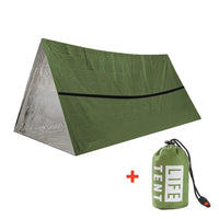 2-Person Emergency Tent Waterproof Camping Travel Pergola Family Campaign House Tourist Tents Cool Gear Equipment Coat OtdoorEdge Supply