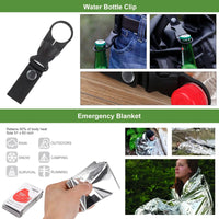 16 Pcs Survival Kit, Camping Gear & Equipment, Stocking Stuffers for Men, Outdoor Adventure Christmas Gifts OtdoorEdge Supply