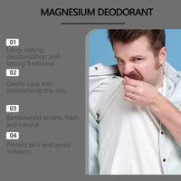 Sandalwood Deodorant Cream for Men Reduce Underarm Odor Long Lasting Fragrance Sweat Removal Dry Sooth Skin Antiperspirant Stick Outdoor Kinetics