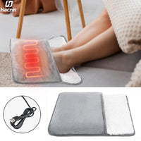 Foot Warmer USB Foot Heater Electric Foot Heating Pad Fast Heating Soft Plush Electric Foot Warmer for Home Heated Feet Warmer Outdoor Kinetics