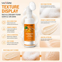 1/3/5pcs Turmeric Foaming Facial Cleanser, Face Wash with Turmeric Extract Niacinamide & Lemon Fruit Extract, Gently Removes Dir Outdoor Kinetics
