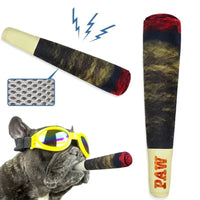 Funny Interactive Dog Toys Cigar Design Plush Squeaky Pet Toys Grinding Teeth Creative Chew Cool Stuffed Gifts for Dog Birthday Outdoor Kinetics