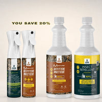 Total Tick Prevention System | Insect Repellent (for skin) + Insecticide (for gear) Zone Protects