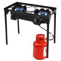 150000 BTU Double Burner Outdoor Stove BBQ Grill DirectDeals