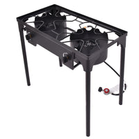 150000 BTU Double Burner Outdoor Stove BBQ Grill DirectDeals