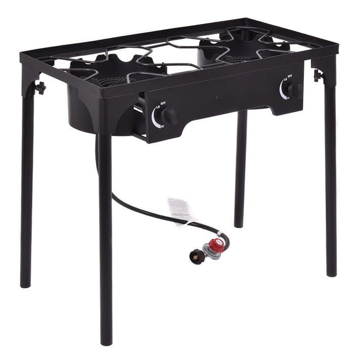 150000 BTU Double Burner Outdoor Stove BBQ Grill DirectDeals