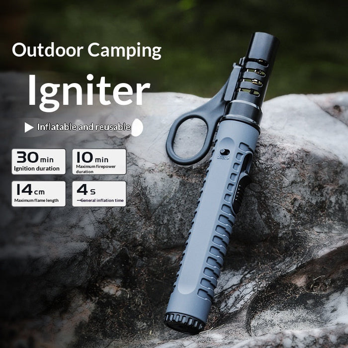 Outdoor Camping BBQ Blowtorch Stove Accessory Refillable Lighter Igniter Noventix
